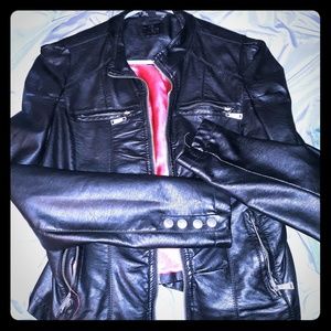 Leather coat